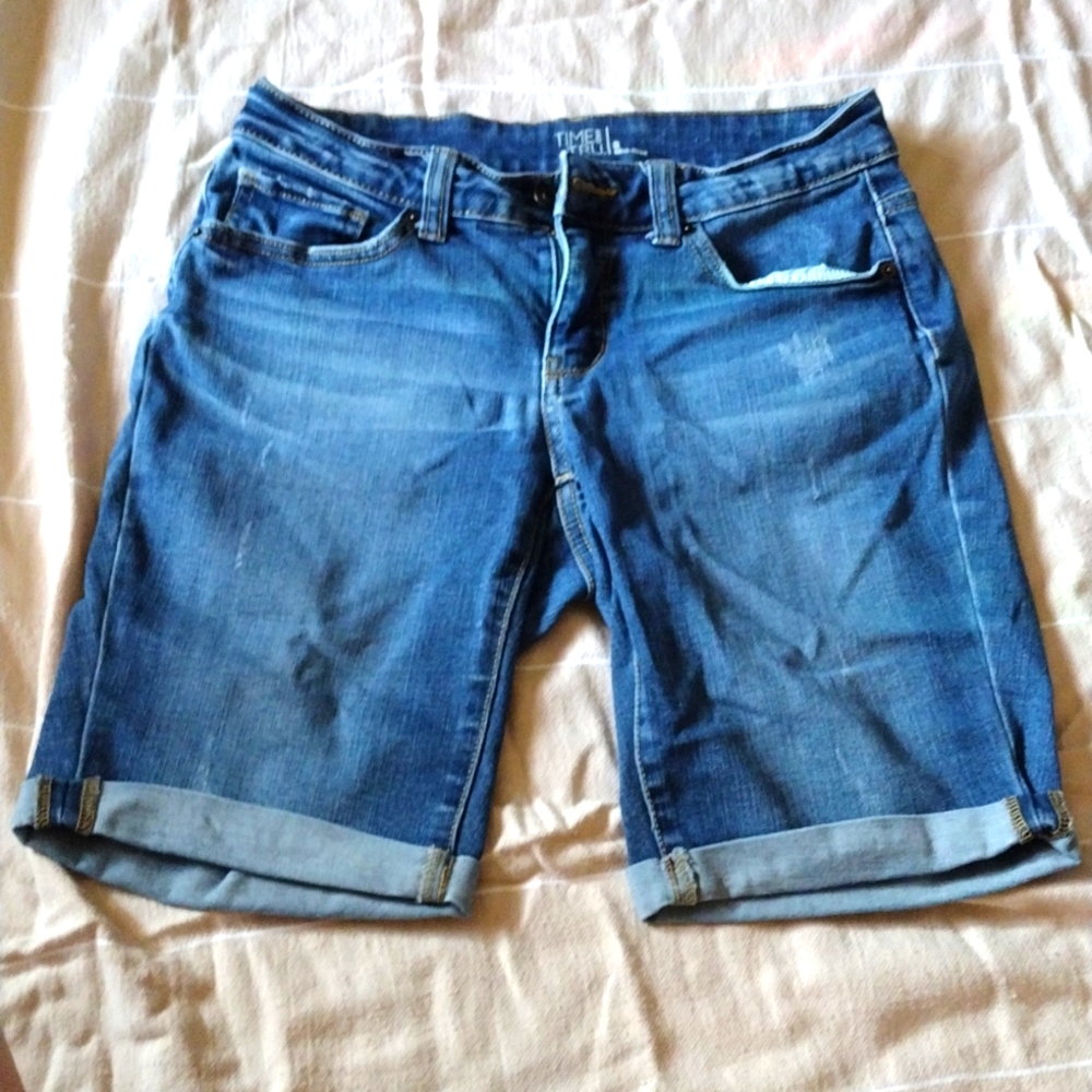 Blue jean shorts